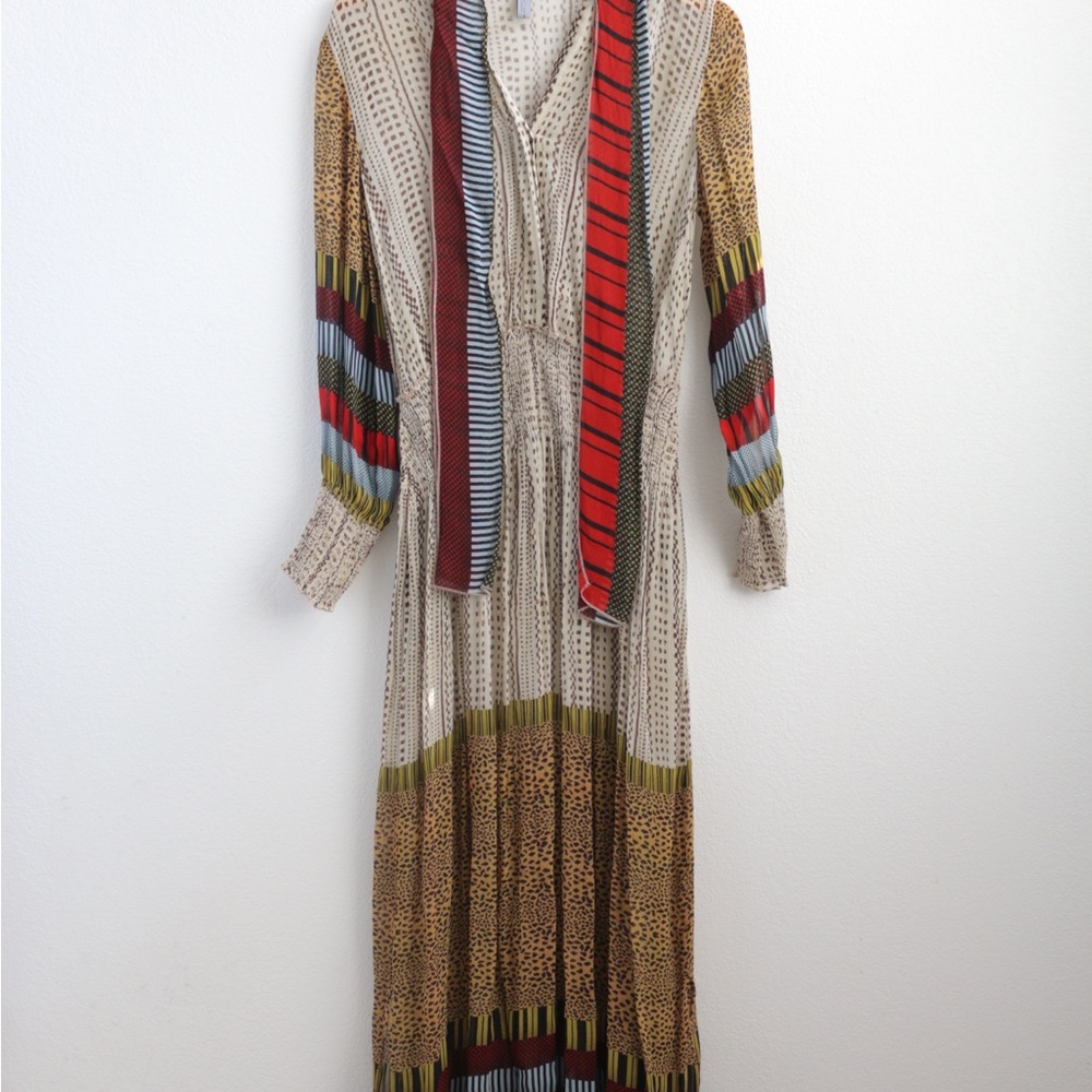 Bl-nk Anthropology Multicolor Patterned Maxi Dress